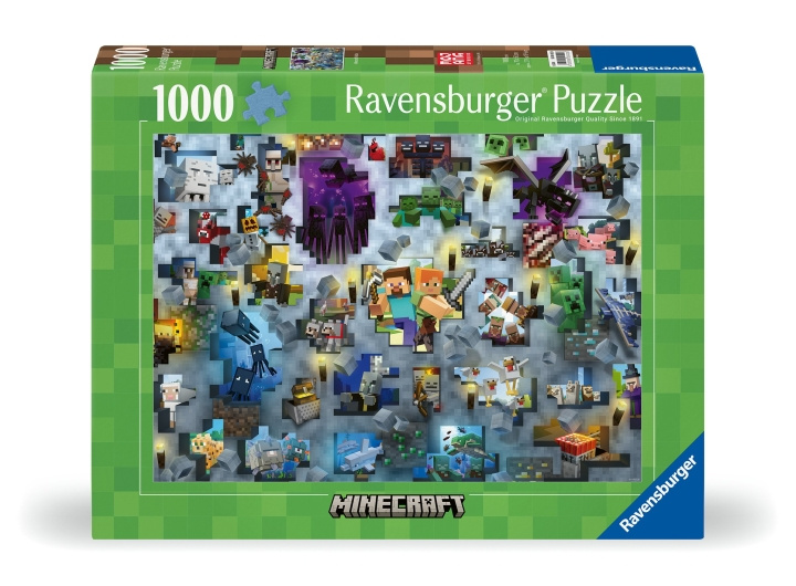 Ravensburger Puslespill Minecraft Mobs 1000p (12000422) i gruppen LEKER, BARN OG BABY / Leker / Barnas puslespill hos TP E-commerce Nordic AB (C86588)