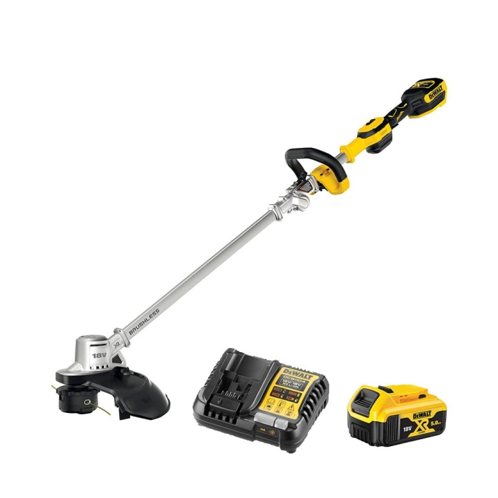 DeWALT DCMST561P1-QW 18V XR-stråtrimmer - 1x 5,0Ah og lader i gruppen HJEM, HUS OG HAGE / Hageprodukter / Hageredskap hos TP E-commerce Nordic AB (C86609)