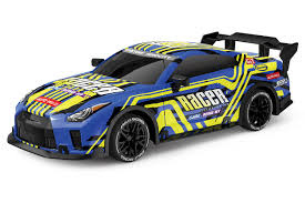 TEC-TOY Racer R/C 1:18 2,4GHz m/lys & Try Me - blå/gul (471267) i gruppen LEKER, BARN OG BABY / Radiostyrt / Radiostyrte biler hos TP E-commerce Nordic AB (C86625)