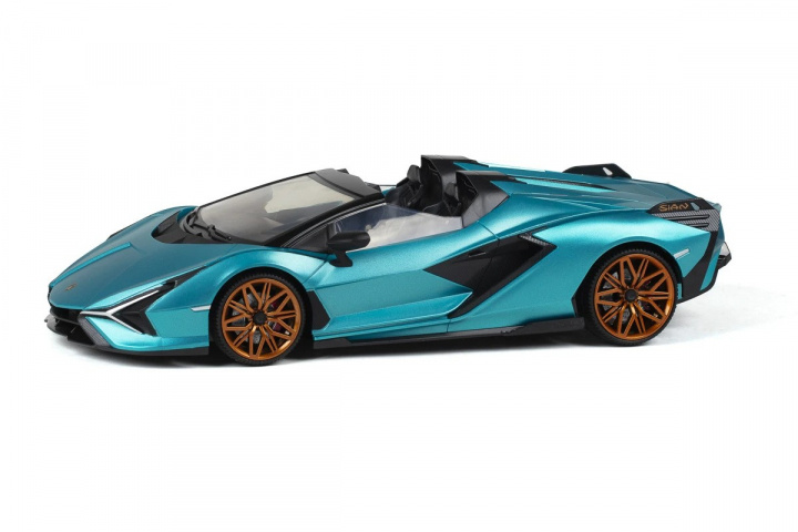 TEC-TOY Lamborghini Sian R/C 1:16 2,4GHz - turkis (471306) i gruppen LEKER, BARN OG BABY / Radiostyrt / Radiostyrte biler hos TP E-commerce Nordic AB (C86628)