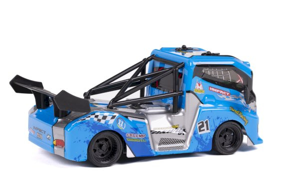 TEC-TOY Premium Truck R/C 1:24 2,4GHz - blå (471424) i gruppen LEKER, BARN OG BABY / Radiostyrt / Radiostyrte biler hos TP E-commerce Nordic AB (C86636)