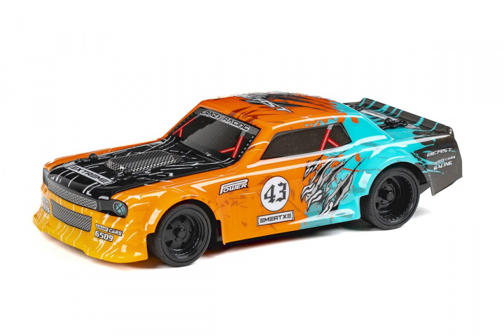 TEC-TOY Beast Racing R/C 1:24 2,4 GHz, oransje i gruppen LEKER, BARN OG BABY / Radiostyrt / Radiostyrte biler hos TP E-commerce Nordic AB (C86649)