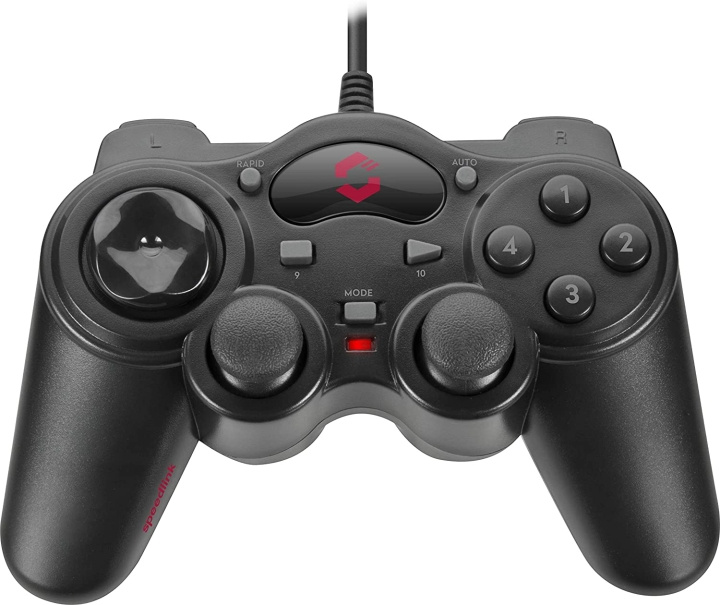 Speedlink Thunderstrike Gamepad - for PC, svart i gruppen Elektronikk / TV-spill & tilbehør / Andre spill hos TP E-commerce Nordic AB (C86671)