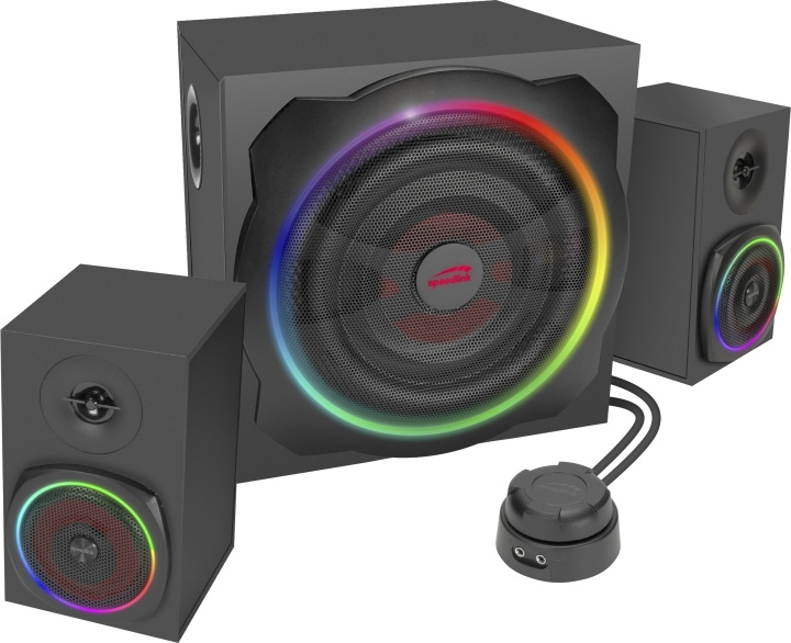 Speedlink Gravity RGB 2.1-høyttalersystem i gruppen Datautstyr / Datamaskin Tilbehør / Høyttaler hos TP E-commerce Nordic AB (C86677)