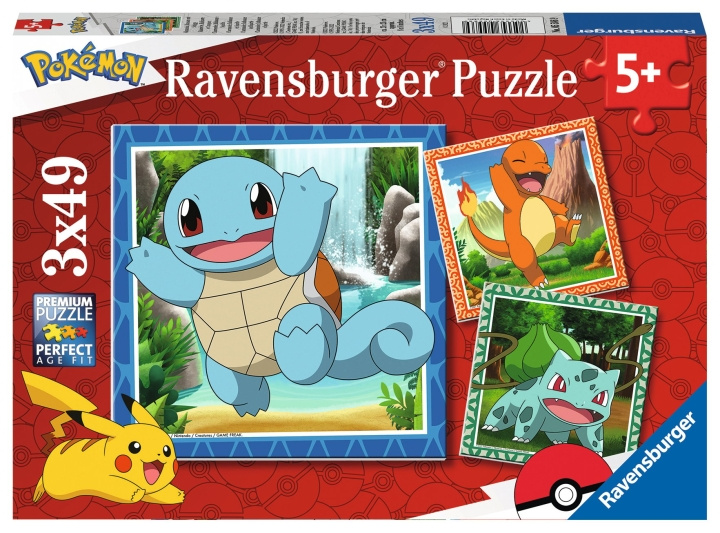 Ravensburger Pokémon 3x49p - 05586 i gruppen LEKER, BARN OG BABY / Leker / Barnas puslespill hos TP E-commerce Nordic AB (C86683)