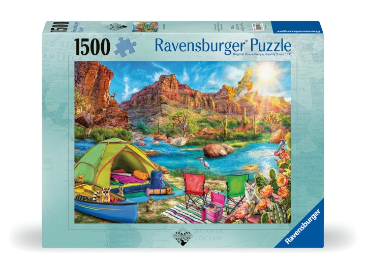 Ravensburger Puslespill Canyon Camping 1500p (12001007) i gruppen LEKER, BARN OG BABY / Leker / Barnas puslespill hos TP E-commerce Nordic AB (C86699)