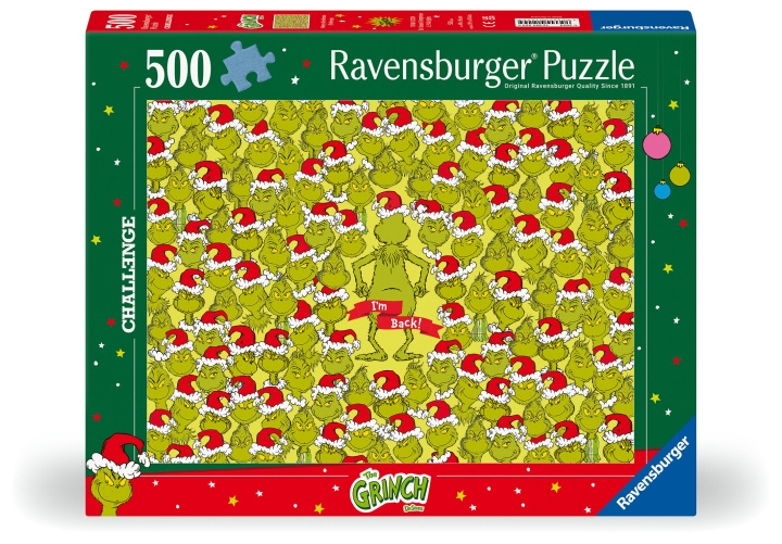 Ravensburger Puslespill Grinchen 500p (12001224) i gruppen LEKER, BARN OG BABY / Leker / Barnas puslespill hos TP E-commerce Nordic AB (C86701)