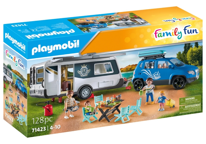 Playmobil Campingvogn med bil (71423) i gruppen LEKER, BARN OG BABY / Leker / Leksaker hos TP E-commerce Nordic AB (C86715)