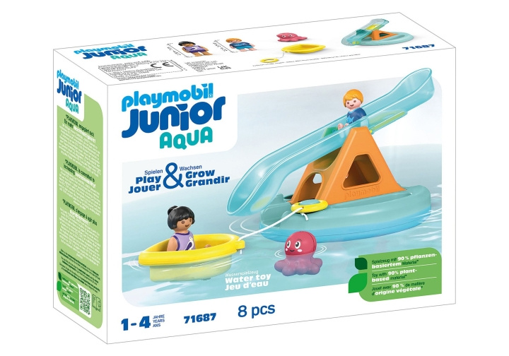 Playmobil JUNIOR AQUA: Vannhuske med båt (71687) i gruppen LEKER, BARN OG BABY / Leker / Leksaker hos TP E-commerce Nordic AB (C86722)