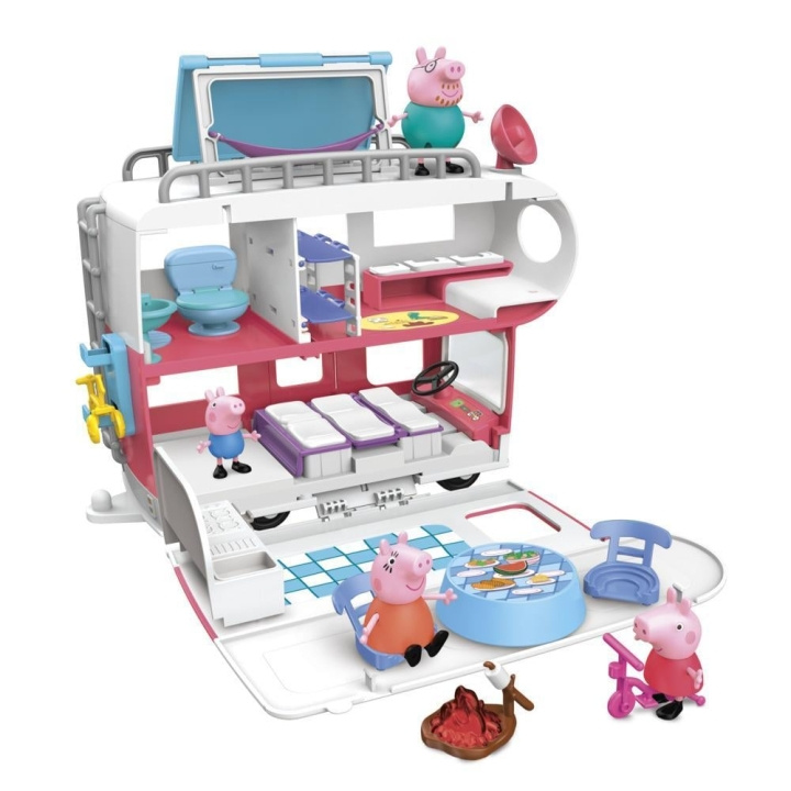 Peppa Pig Familiens bobil (F2182) i gruppen LEKER, BARN OG BABY / Leker / Figurer & miniatyrer hos TP E-commerce Nordic AB (C86726)