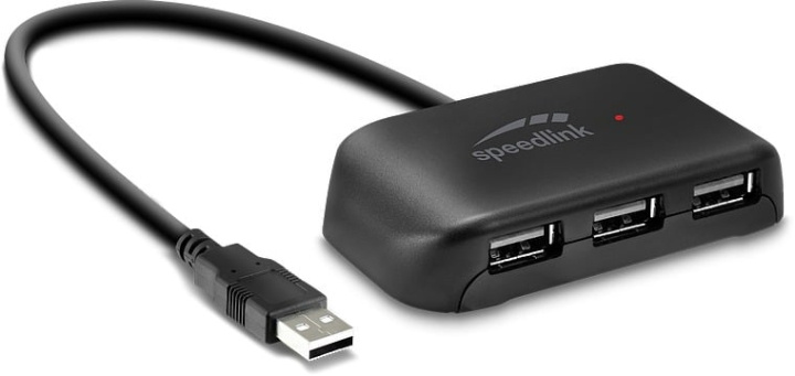 Speedlink Snappy EVO USB-hub, 4-porter, USB 2.0 i gruppen Datautstyr / Datamaskin Tilbehør / USB-Hubs hos TP E-commerce Nordic AB (C86730)