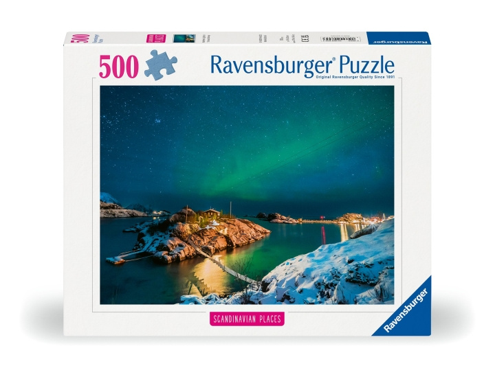 Ravensburger Puslespill Nordlys i Bergsfjorden 500p (12000845) i gruppen LEKER, BARN OG BABY / Leker / Barnas puslespill hos TP E-commerce Nordic AB (C86746)