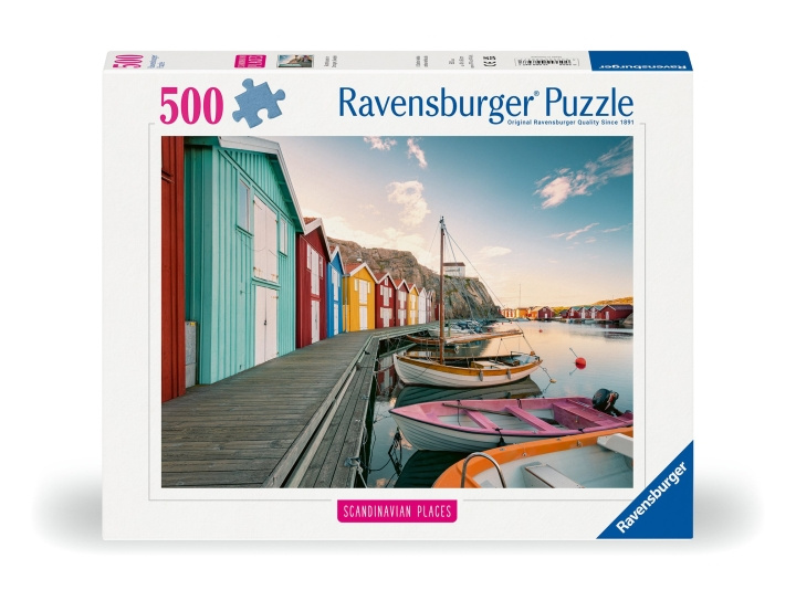 Ravensburger Puslespill Båthusene i Smogen 500p (12000847) i gruppen LEKER, BARN OG BABY / Leker / Barnas puslespill hos TP E-commerce Nordic AB (C86776)