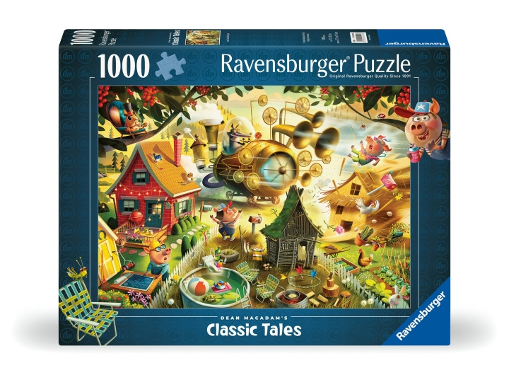 Ravensburger Puslespill Look Out Little Pigs 1000p (12001004) i gruppen LEKER, BARN OG BABY / Leker / Barnas puslespill hos TP E-commerce Nordic AB (C86781)