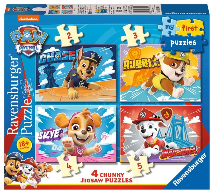 Ravensburger Paw Patrol Mitt første puslespill 2/3/4/5p i gruppen LEKER, BARN OG BABY / Leker / Barnas puslespill hos TP E-commerce Nordic AB (C86793)