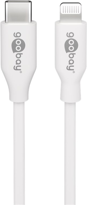 Goobay Lightning till USB-C™ laddnings- och synkroniseringskabel, 0,5 m, vit MFi-kabel för Apple iPhone/iPad i gruppen SMARTTELEFON & NETTBRETT / Ladere og Kabler / Kabler / Kabler Lightning hos TP E-commerce Nordic AB (C86833)