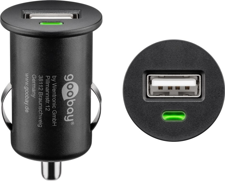 Goobay Biladdare (5 W) 5 W max. 1,0 A (12/24 V) 1x USB i gruppen SMARTTELEFON & NETTBRETT / Ladere og Kabler / Billader / Billader USB hos TP E-commerce Nordic AB (C86837)