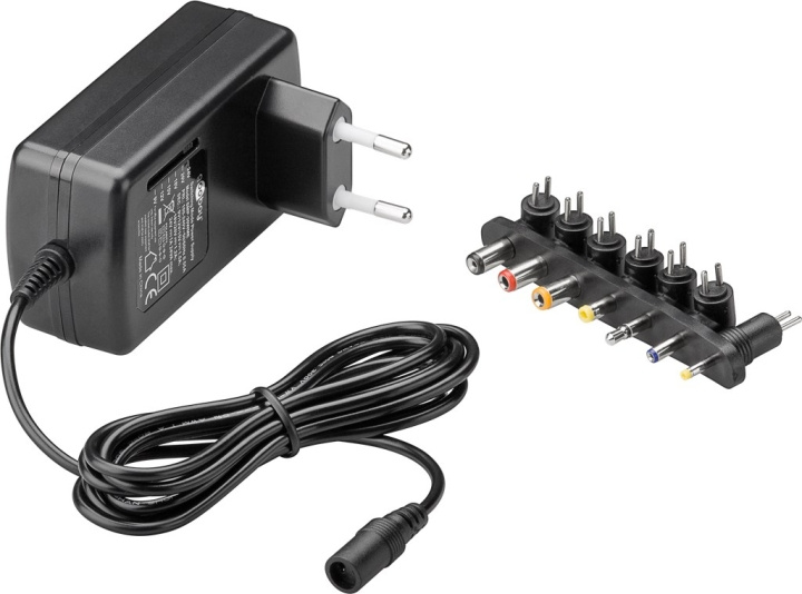 Goobay Universalnätdel (9 V - 24 V max. 24 W / 1,5 A) inkl. 7x DC-adaptrar i gruppen HJEM, HUS OG HAGE / El og belysning / Strømadaptere hos TP E-commerce Nordic AB (C86856)