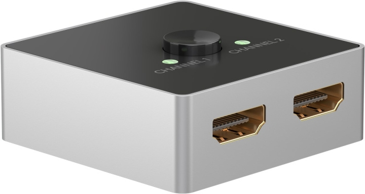 Goobay Manuell HDMI™-omkopplare 2 till 1 (4K @ 60 Hz) för att växla mellan 2x HDMI™-enheter som är anslutna till 1x HDMI™-skärm i gruppen Datautstyr / Kabler og adaptere / HDMI/VGA/DVI-switcher hos TP E-commerce Nordic AB (C86861)