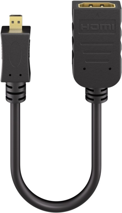 Goobay Micro HDMI™ / HDMI™-adapter HDMI™-mikrokontakt (typ D) > HDMI™-uttag (typ A) i gruppen Elektronikk / Kabler og adaptere / HDMI / Adaptere hos TP E-commerce Nordic AB (C86865)