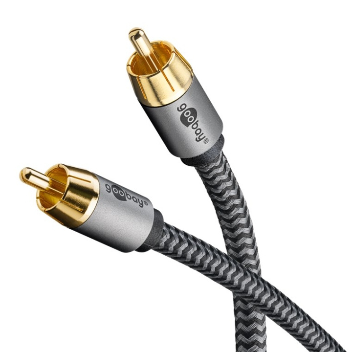 Goobay Mono RCA-kabel, 2 m Cinch kontakten (woofer, Center) > Cinch kontakten (woofer, Center) i gruppen Elektronikk / Kabler og adaptere / RCA / Kabler hos TP E-commerce Nordic AB (C86898)