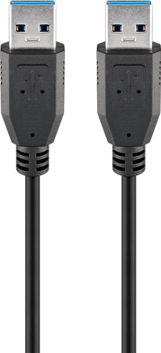 Goobay USB-A-kabel, USB 3.0, 0,5 m, svart USB 3.0 kontakt (typ A) > USB 3.0 kontakt (typ A) i gruppen Datautstyr / Kabler og adaptere / USB / USB-A / Kabler hos TP E-commerce Nordic AB (C86926)