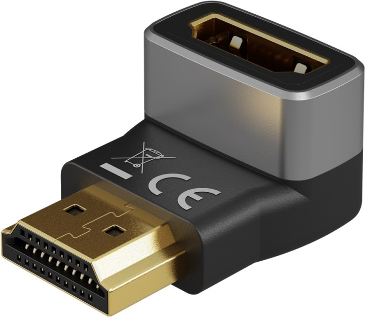 Goobay HDMI™ vinkeladapter 270° vertikal, 8K/60Hz HDMI™-kontakt (type A) > HDMI™-kontakt (type A) 270° i gruppen Elektronikk / Kabler og adaptere / HDMI / Adaptere hos TP E-commerce Nordic AB (C86971)