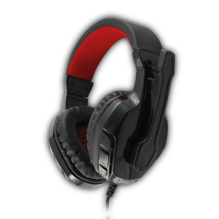 White Shark Panther Gaming-hodesett (svart/rød) i gruppen Datautstyr / GAMING / Headset hos TP E-commerce Nordic AB (C87070)