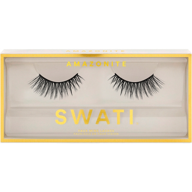 SWATI Faux Mink Lashes Amazonite i gruppen HELSE OG SKJØNNHET / Makeup / Øyne og øyebryn / Løsvipper hos TP E-commerce Nordic AB (C87134)