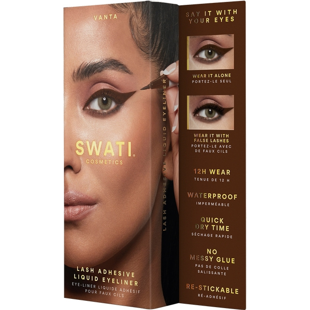 SWATI VANTA Lash Adhesive Liquid Eyeliner Brown i gruppen HELSE OG SKJØNNHET / Makeup / Øyne og øyebryn / Eyeliner/Kajal hos TP E-commerce Nordic AB (C87140)