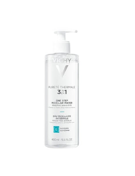 Vichy Pureté Thermale Mineral Micellar Water Face Cleanser 400 ml i gruppen HELSE OG SKJØNNHET / Hudpleie / Ansikt / Rengjøring hos TP E-commerce Nordic AB (C87169)