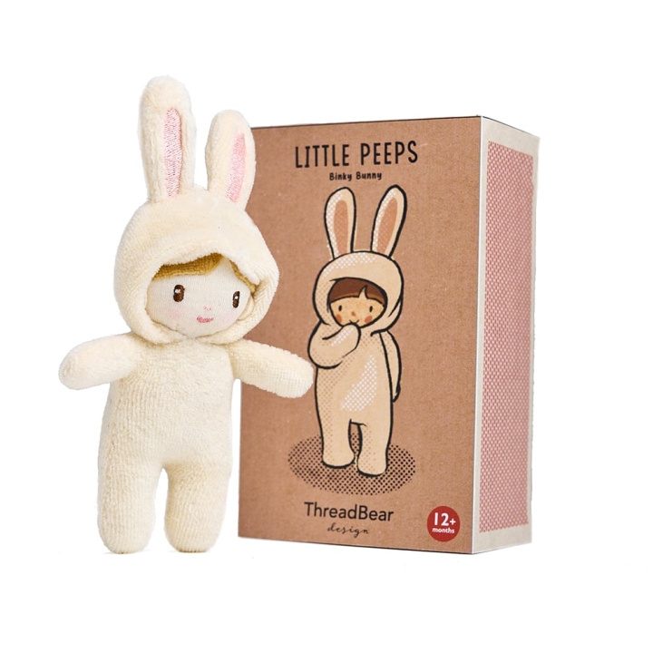 ThreadBear Little Peeps - Binky Bunny dukke 13,5 cm - (TB4111) i gruppen LEKER, BARN OG BABY / Leker / Dukker & tilbehør hos TP E-commerce Nordic AB (C87208)