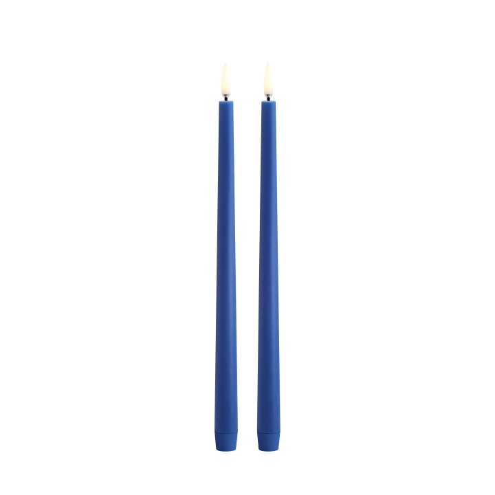 Uyuni LED slim taper candle 2-pk - kongeblå, glatt - 2,3x32 cm (UL-TA-RB02332-2) i gruppen HJEM, HUS OG HAGE / Smarthus / Smart belysning hos TP E-commerce Nordic AB (C87222)