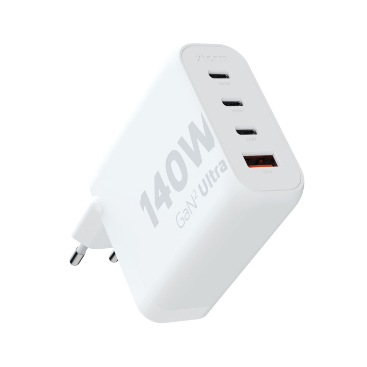 Xtorm 140 W GaN2 Ultra hjemmelader 3 x USB-C/USB-A hvit i gruppen SMARTTELEFON & NETTBRETT / Ladere og Kabler / Vegglader / Vegglader Type C hos TP E-commerce Nordic AB (C87236)