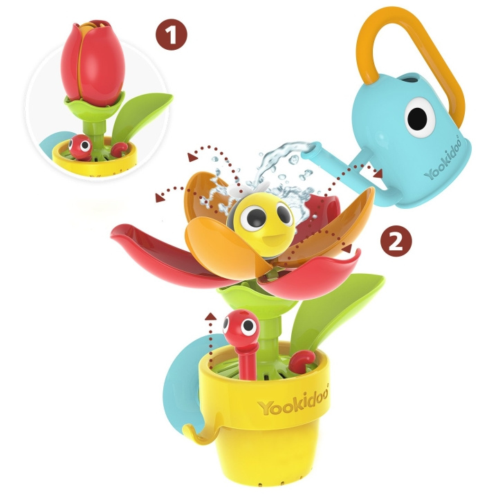 Yookidoo Peek-a-Bee Tub Flower - (YO40221) i gruppen LEKER, BARN OG BABY / Uteleker / Badeleker hos TP E-commerce Nordic AB (C87245)