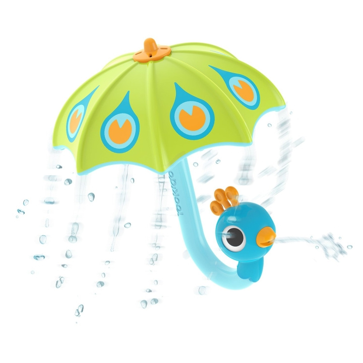 Yookidoo Fill \'N\' Rain påfuglparaply - grønn - (YO40223) i gruppen LEKER, BARN OG BABY / Uteleker / Badeleker hos TP E-commerce Nordic AB (C87247)