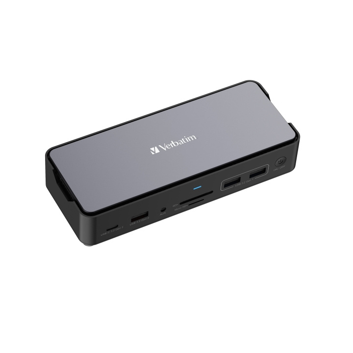 Verbatim USB-C Pro dokkingstasjon med 15 porter og SSD inkludert CDS-15SSD i gruppen Datautstyr / Bærbare datamaskiner og tilbehør / Dokkingstasjoner hos TP E-commerce Nordic AB (C87307)