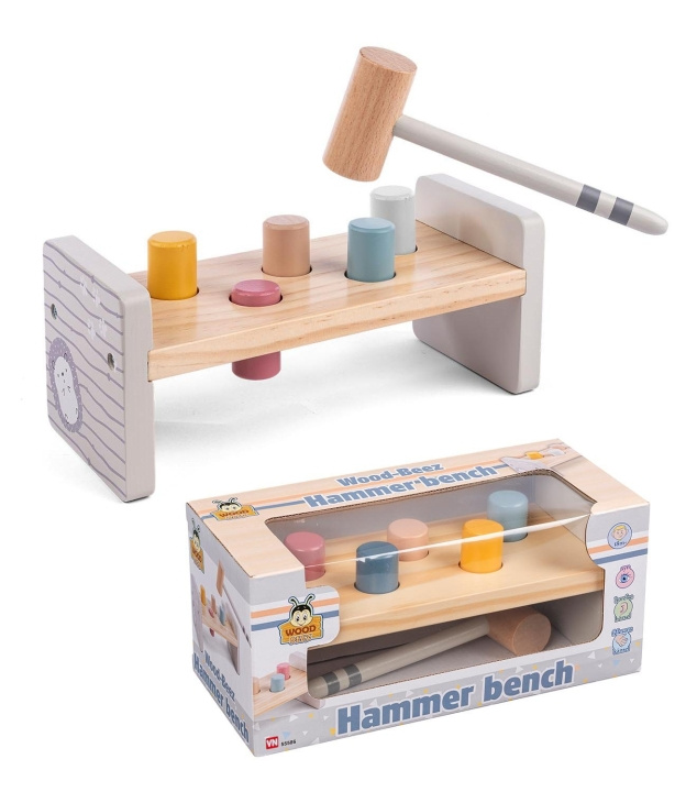 Wood Beez Hammerbenk (55586) i gruppen LEKER, BARN OG BABY / Babyleker (0-3 år) / Aktivitetsleker hos TP E-commerce Nordic AB (C87348)