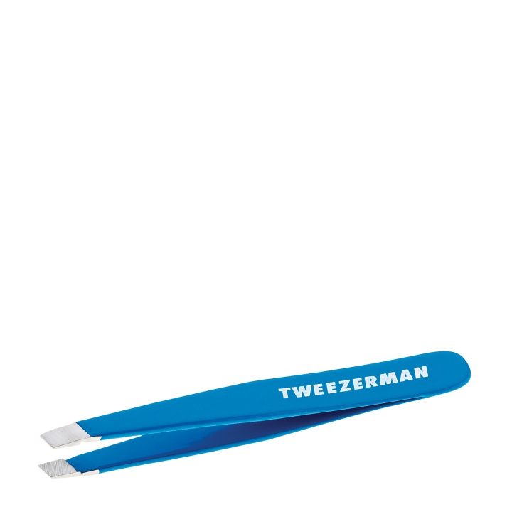 Tweezerman Mini Slant Pincett Bahama Blue i gruppen HELSE OG SKJØNNHET / Makeup / Verktøy og sminkesett / Andre verktøy hos TP E-commerce Nordic AB (C87361)