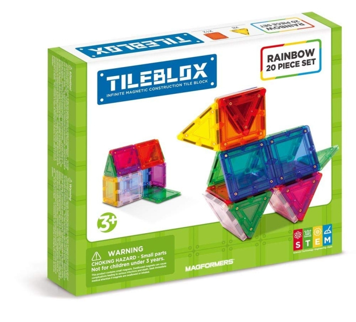 Tileblox Regnbue - 20 stk. sett (3201) i gruppen LEKER, BARN OG BABY / Leker / Byggeleker / Byggeklosser hos TP E-commerce Nordic AB (C87387)