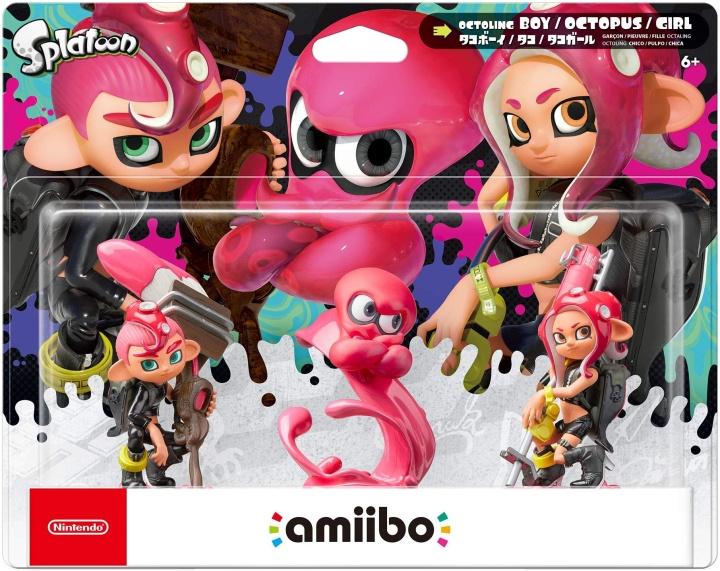 Nintendo Amiibo Splatoon Octoling - 3-pakning i gruppen Elektronikk / TV-spill & tilbehør / Nintendo Switch / Tilbehør hos TP E-commerce Nordic AB (C87452)