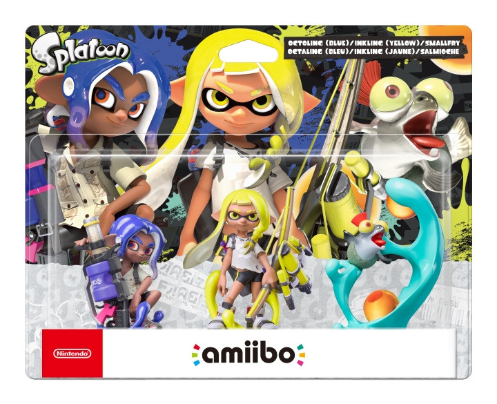 Nintendo Splatoon 3, Amiibo trippelpakke i gruppen Elektronikk / TV-spill & tilbehør / Nintendo Switch / Tilbehør hos TP E-commerce Nordic AB (C87545)