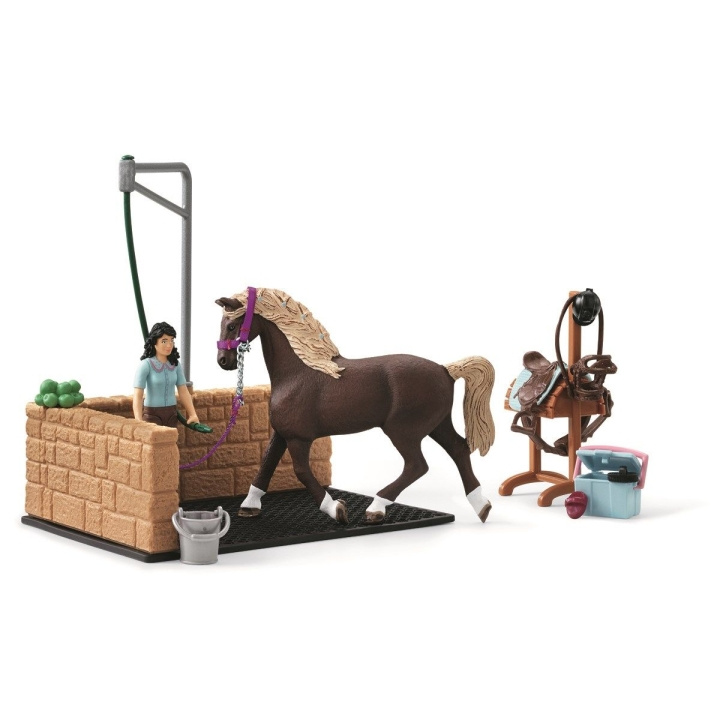 Schleich Horse Club - Vaskeplass med Emily & Luna (42438) i gruppen LEKER, BARN OG BABY / Leker / Lekesett hos TP E-commerce Nordic AB (C87552)