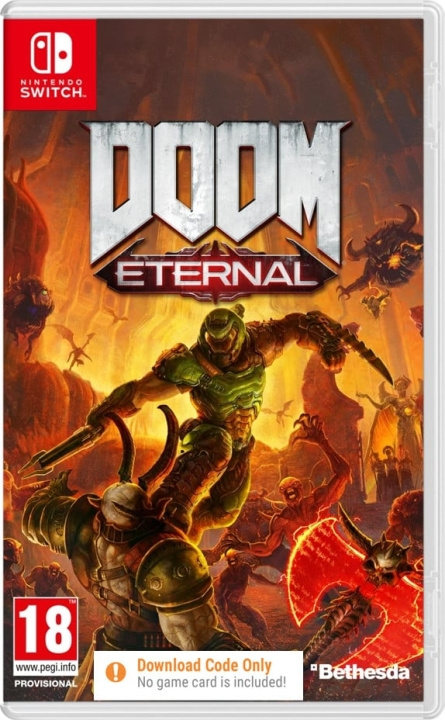 Bethesda Doom Eternal (Code in a Box) i gruppen Elektronikk / TV-spill & tilbehør / Nintendo Switch / Spel hos TP E-commerce Nordic AB (C87581)