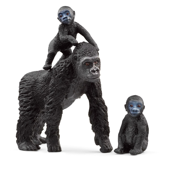 Schleich Wild Life - Gorillafamilie (42601) i gruppen LEKER, BARN OG BABY / Leker / Figurer, miniatyrer og tilbehør hos TP E-commerce Nordic AB (C87612)