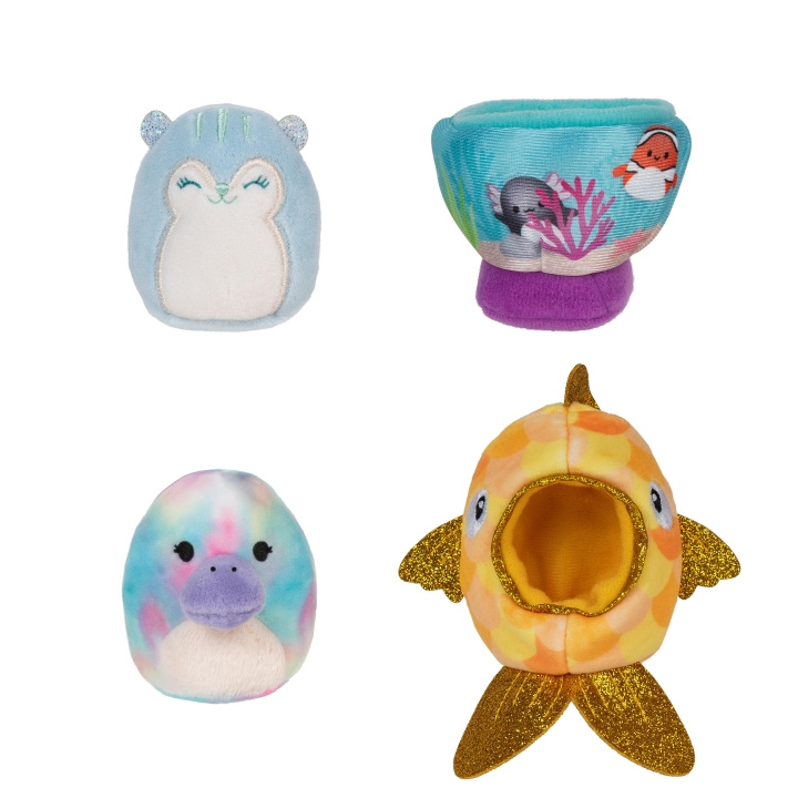 Squishmallows Squishville - Tilbehørssett - Fishy Friends (2320057) i gruppen LEKER, BARN OG BABY / Babyleker (0-3 år) / Kosedyr hos TP E-commerce Nordic AB (C87714)