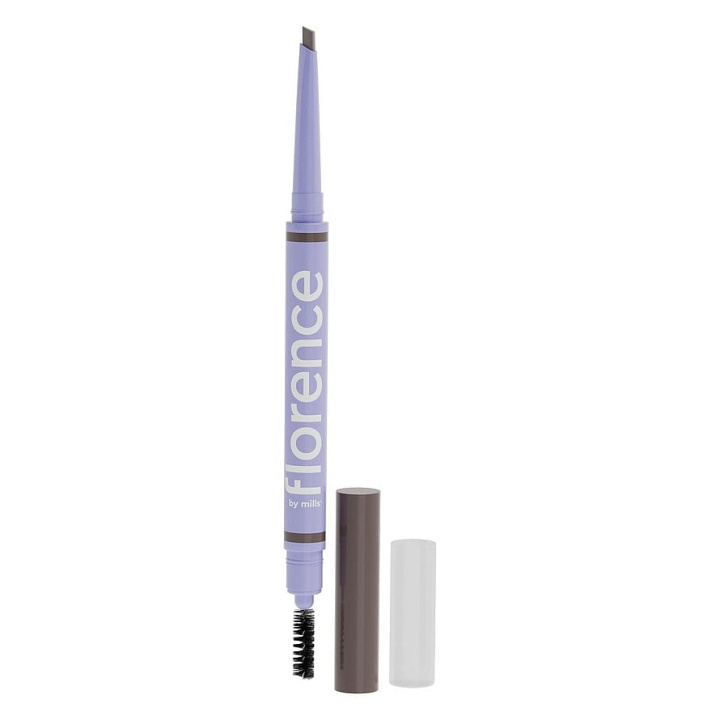 Florence by Mills Tint N Tame Eyebrow Pencil With Spoolie Medium brown i gruppen HELSE OG SKJØNNHET / Makeup / Øyne og øyebryn / Øyenbrynspenn hos TP E-commerce Nordic AB (C87766)