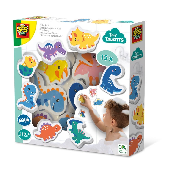 SES Creative Badetid - Dinosaurer i skumgummi - (S13214) i gruppen LEKER, BARN OG BABY / Babyprodukter / Bad hos TP E-commerce Nordic AB (C87937)