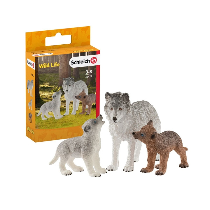 Schleich Wild Life - Ulvemor med valper (42472) i gruppen LEKER, BARN OG BABY / Leker / Figurer, miniatyrer og tilbehør hos TP E-commerce Nordic AB (C87958)