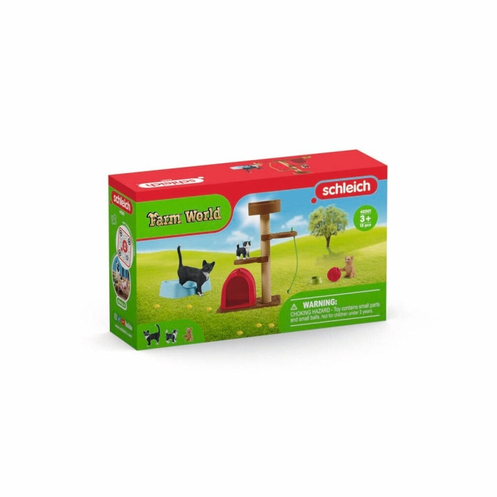 Schleich Farm World - Leketid for søte katter (42501) i gruppen LEKER, BARN OG BABY / Leker / Lekesett hos TP E-commerce Nordic AB (C87961)